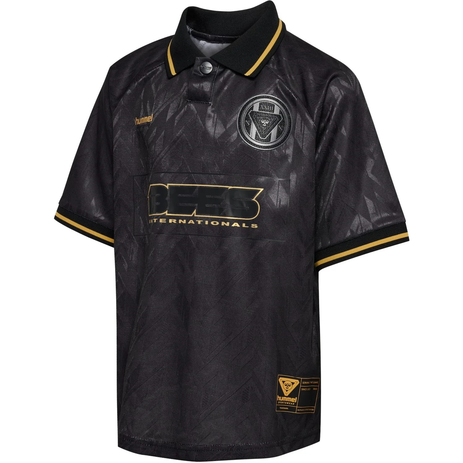 Hummel Black Jr Loose Bay Soccer Jersey S/S - Image 4