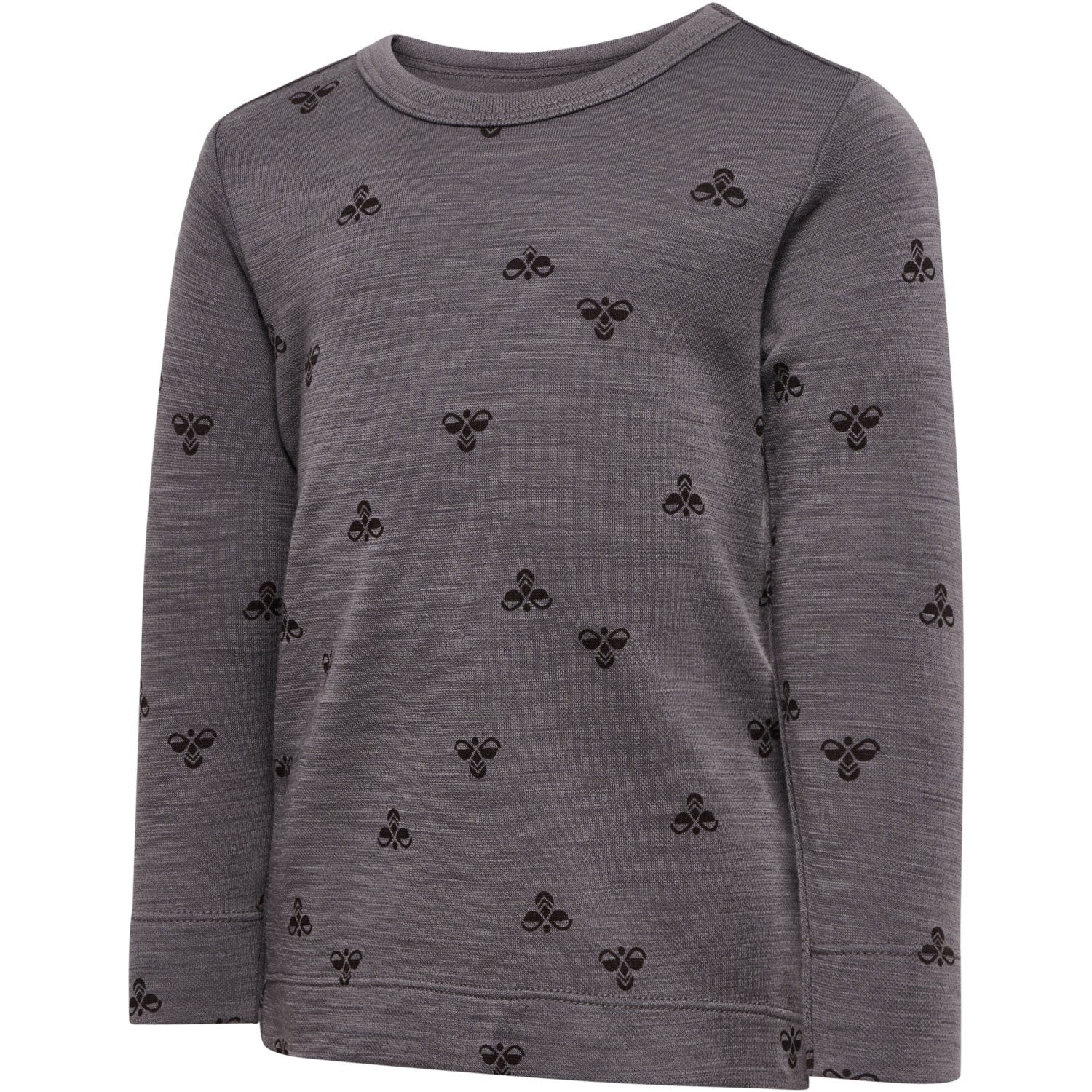 Hummel Charcoal Gray Mini Wool T-Shirt L/S - Image 3