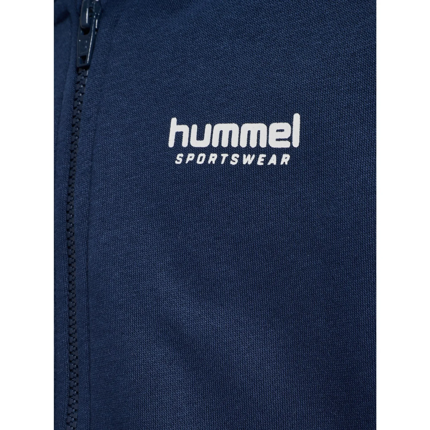 Hummel Dress Blues/Faded Denim Jr Loose Blocked Zip Hoodie - Image 2