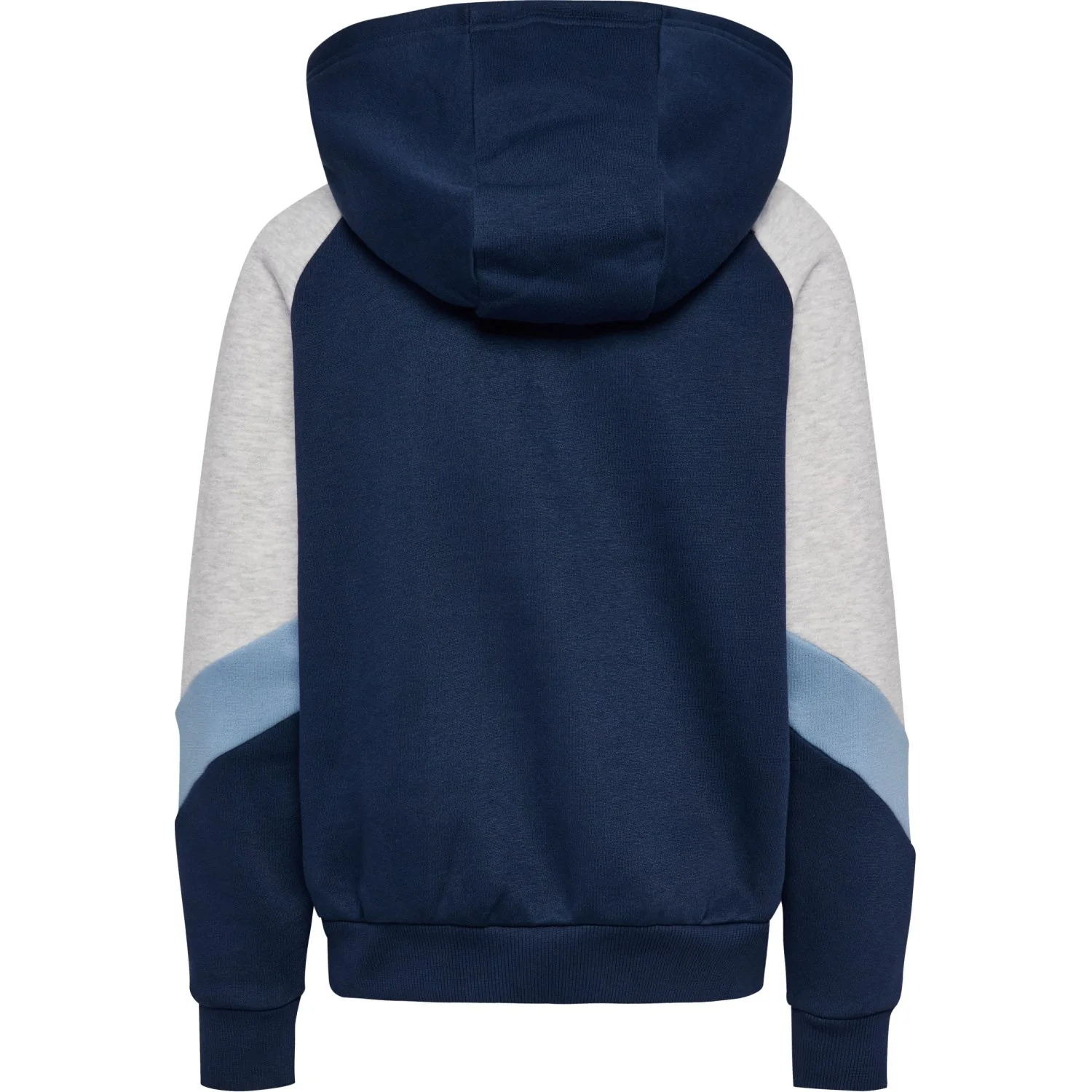 Hummel Dress Blues/Faded Denim Jr Loose Blocked Zip Hoodie - Image 4