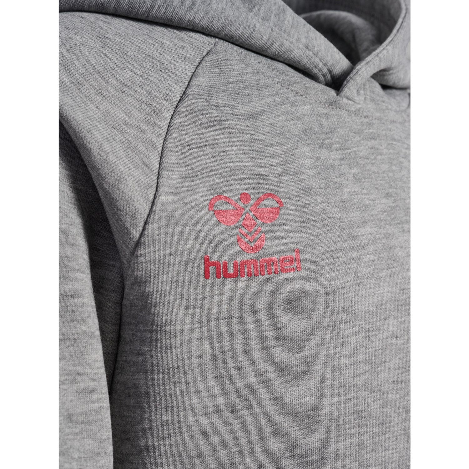 Hummel Grey Melange Jr Reg Dbu Hoodie - Image 3