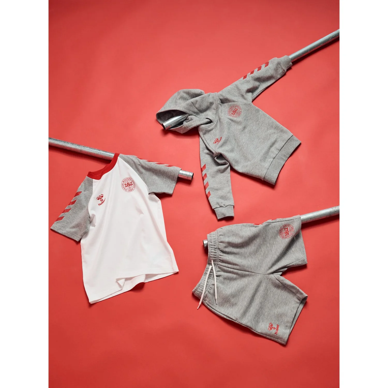 Hummel Grey Melange Jr Reg Dbu Shorts - Image 3