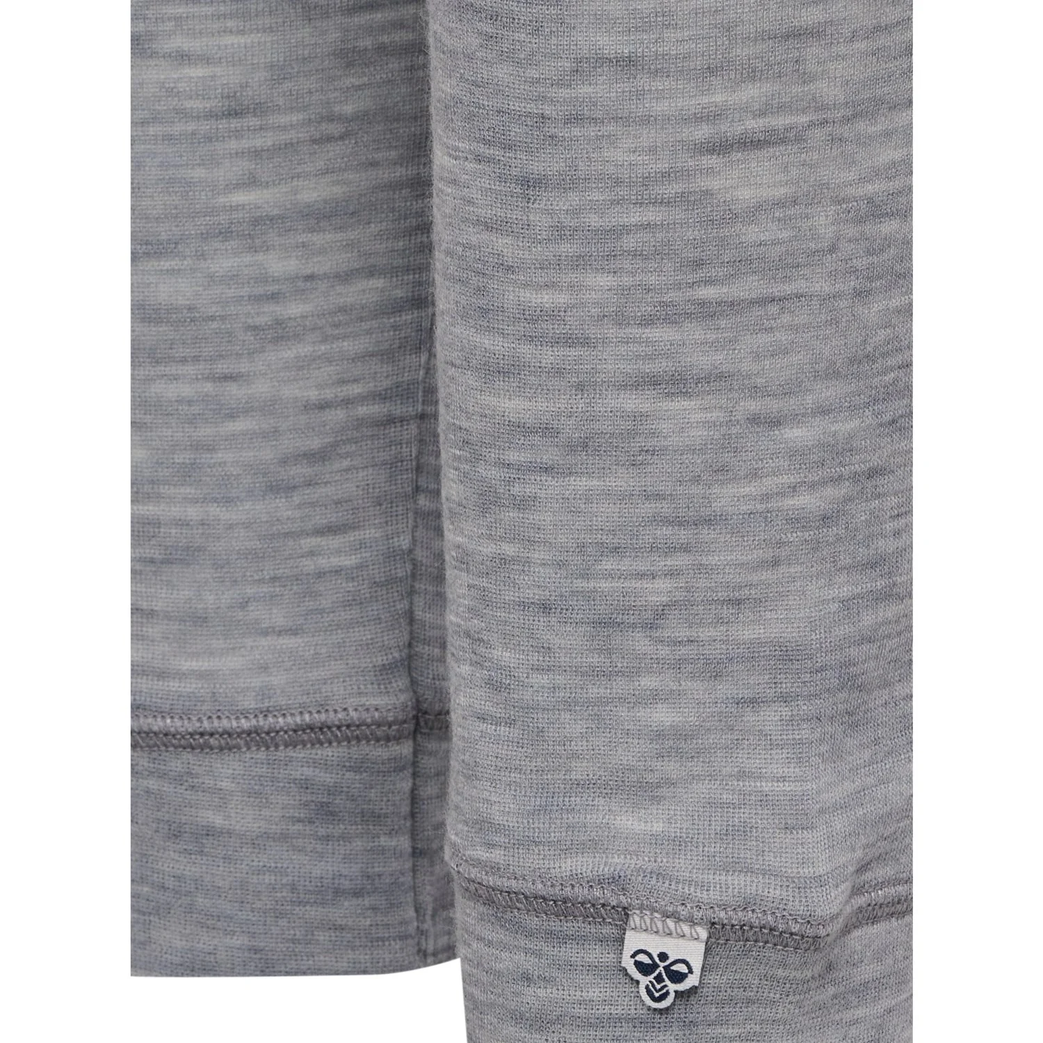 Hummel Grey Melange Jr Wool Rib Tights - Image 2