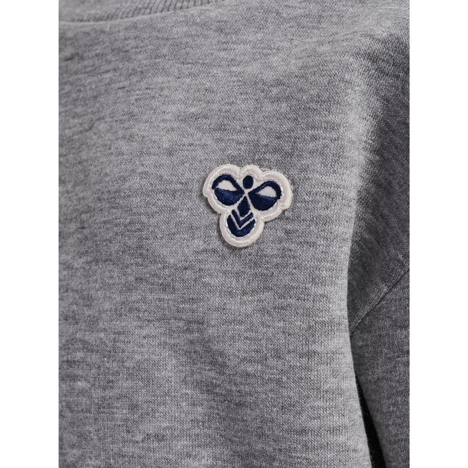 Hummel Grey Melange Mini Loose Crewneck Bee - Image 2