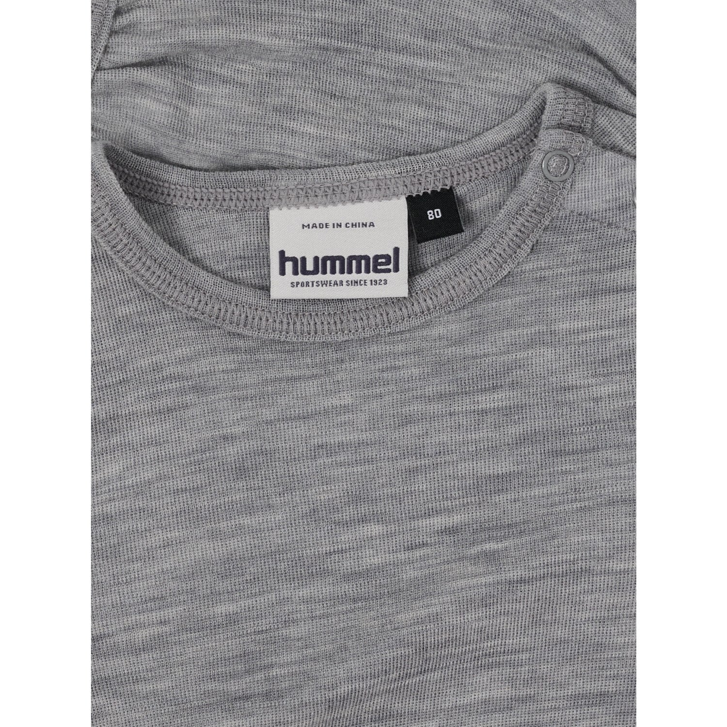 Hummel Grey Melange Mini Wool Rib Body L/S - Image 2