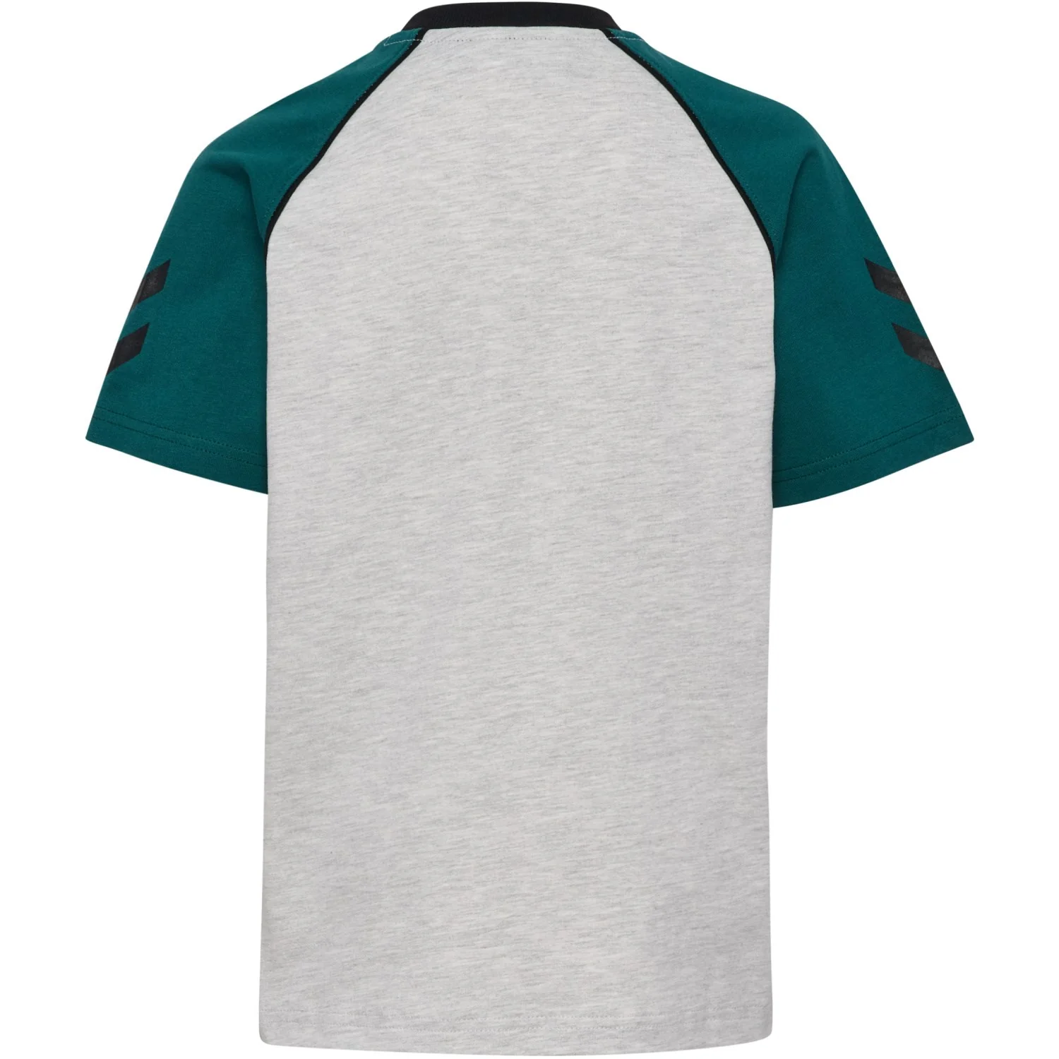 Hummel Light Grey Melange Jr Reg V-Neck T-Shirt Ss - Image 4