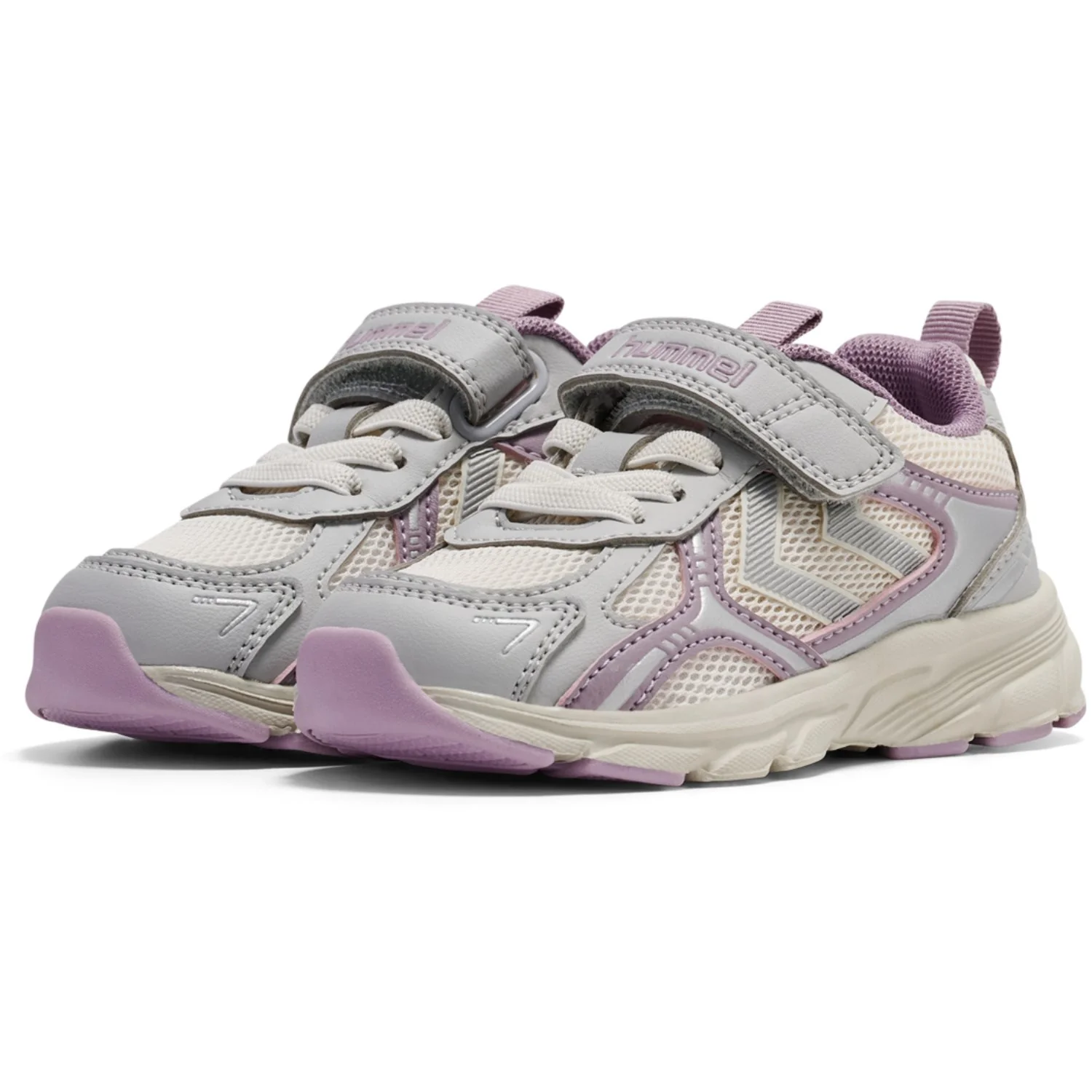 Hummel Marshmallow/Silver Effort One Infant Sneakers - Image 2