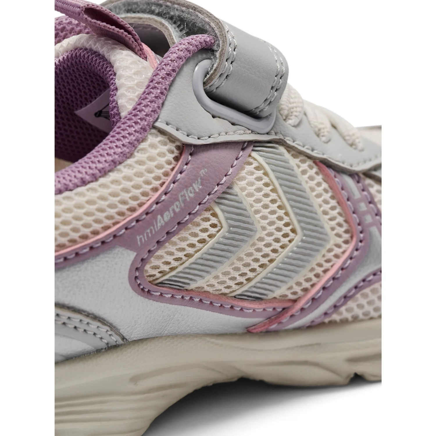 Hummel Marshmallow/Silver Effort One Infant Sneakers - Image 3