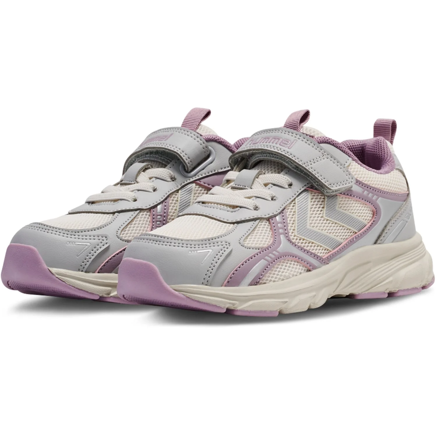 Hummel Marshmallow/Silver Effort One Vc Jr Sneakers - Image 2