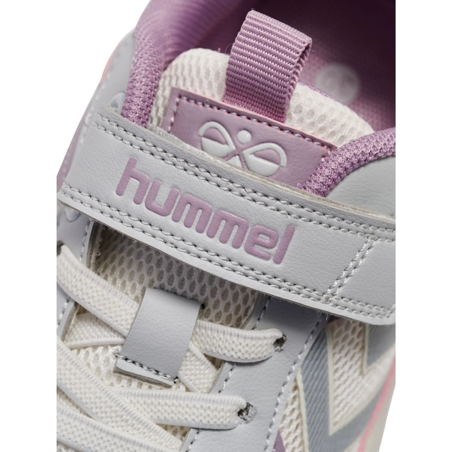 Hummel Marshmallow/Silver Effort One Vc Jr Sneakers - Image 4