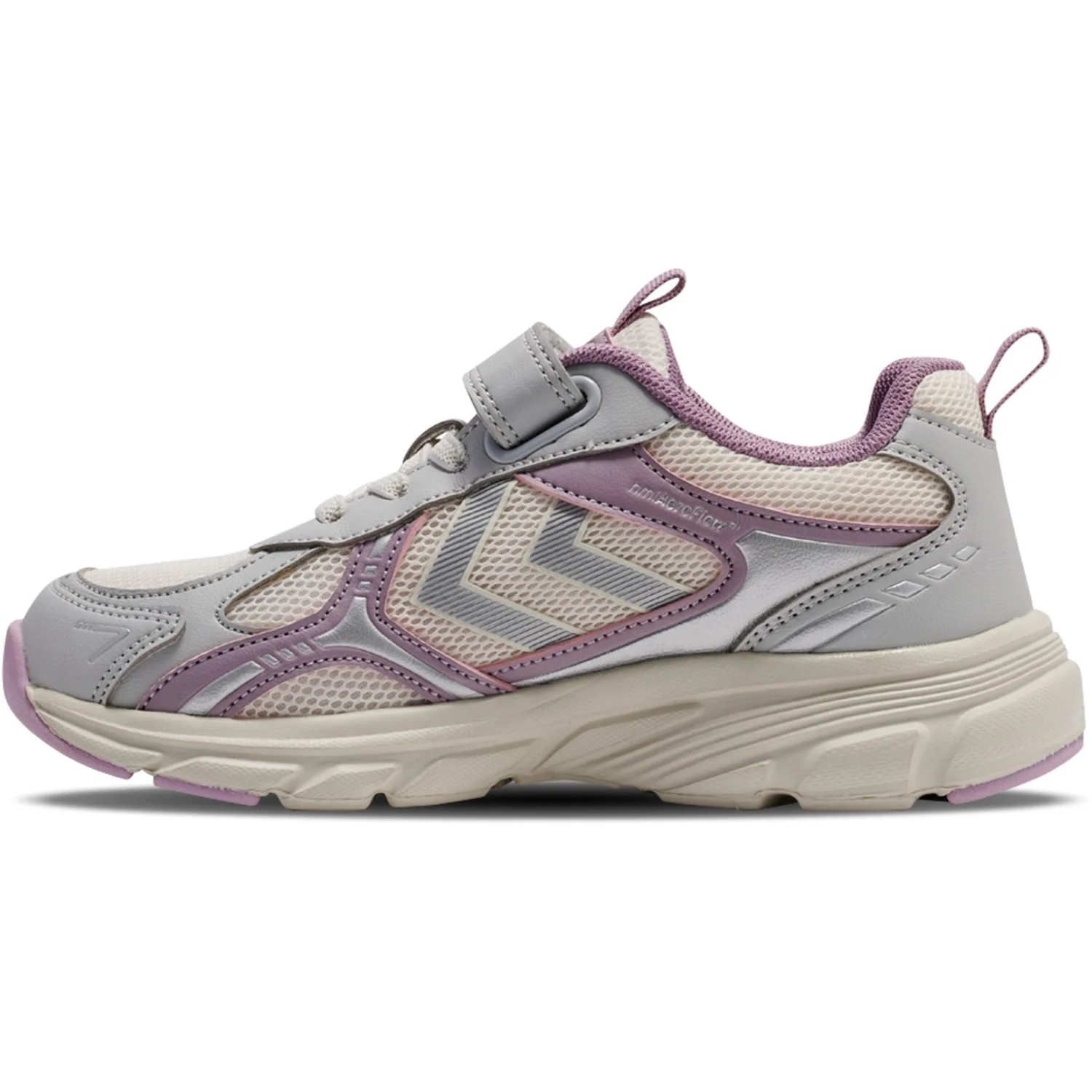 Hummel Marshmallow/Silver Effort One Vc Jr Sneakers - Image 5