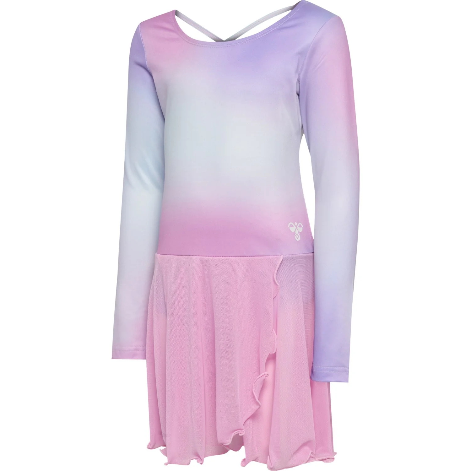 Hummel Pastel Lavender Jr Gradient Skirty Gymsuit L/S - Image 3