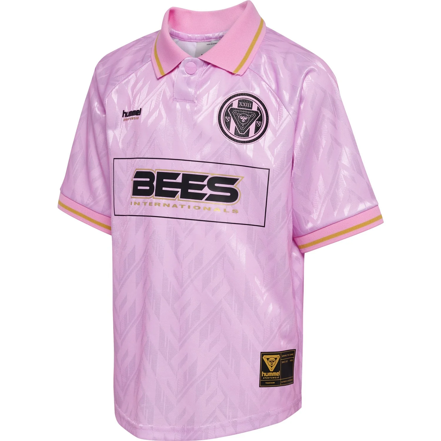 Hummel Pastel Lavender Jr Loose Bay Soccer Jersey S/S - Image 4