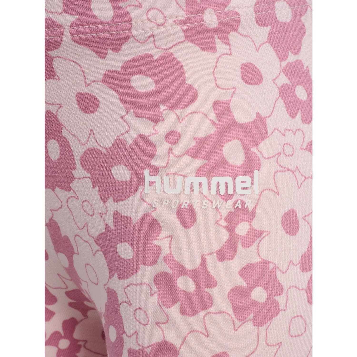 Hummel Pink Nectar Mini Flower AOP Tights - Image 2