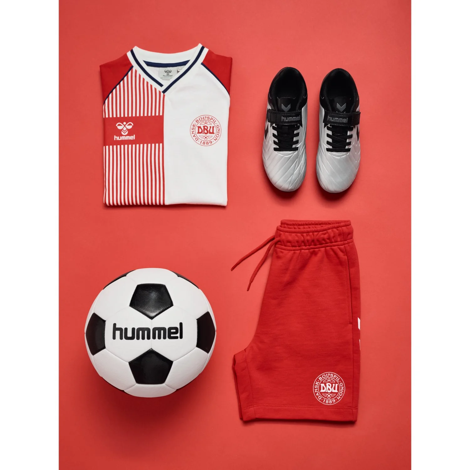 Hummel Tango Red Jr Reg Dbu Stripy T-Shirt S/S - Image 3
