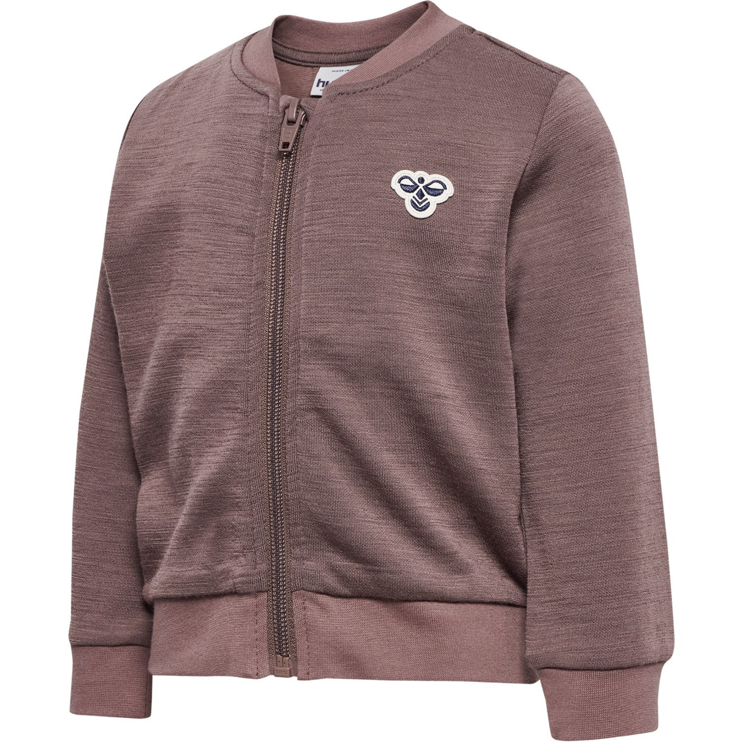 Hummel Twilight Mauve Mini Wool Zip Jacket Bee - Image 3