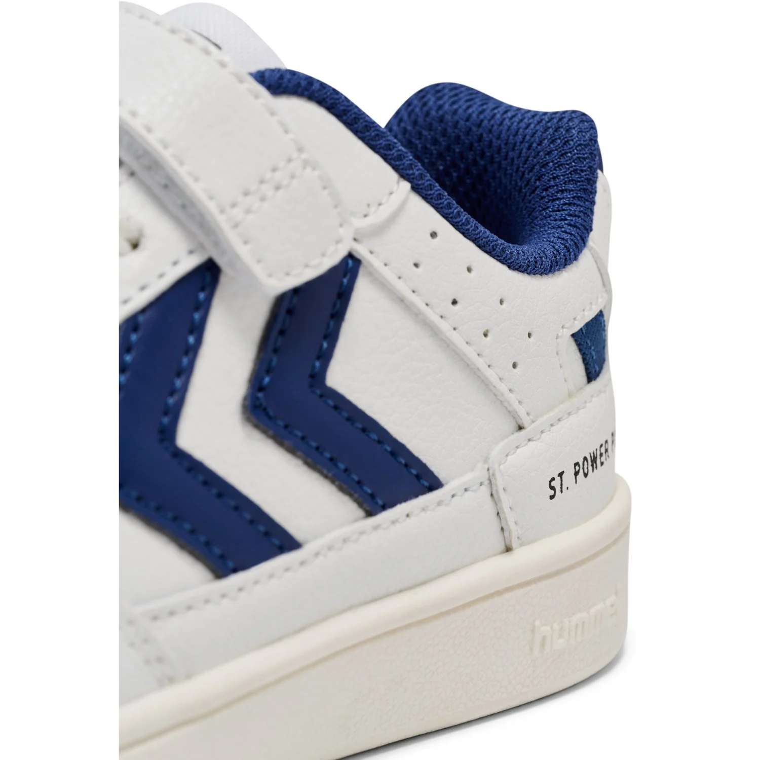 Hummel White/Blue St Power Play Jr Sneakers - Image 3