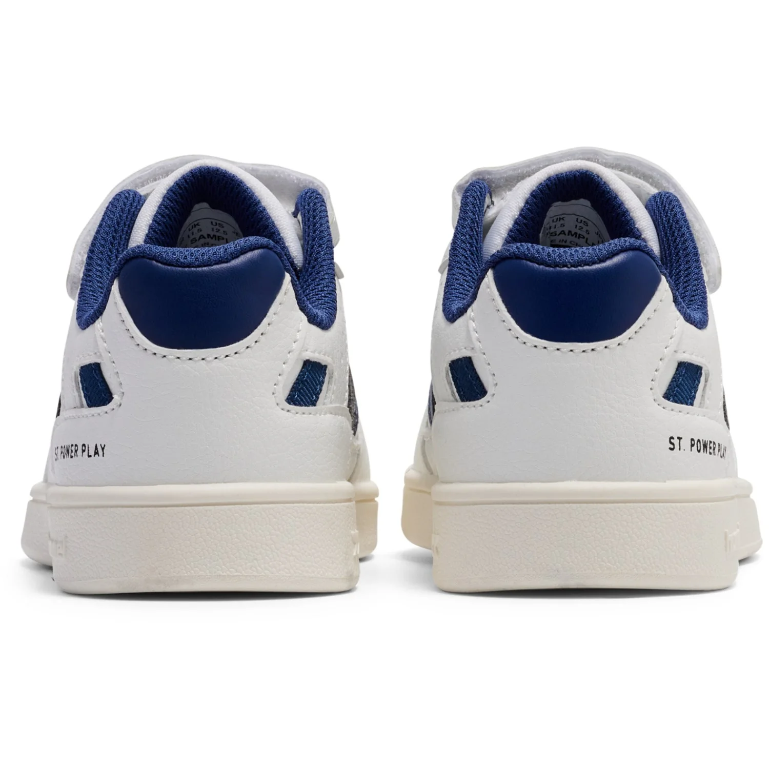 Hummel White/Blue St Power Play Jr Sneakers - Image 5