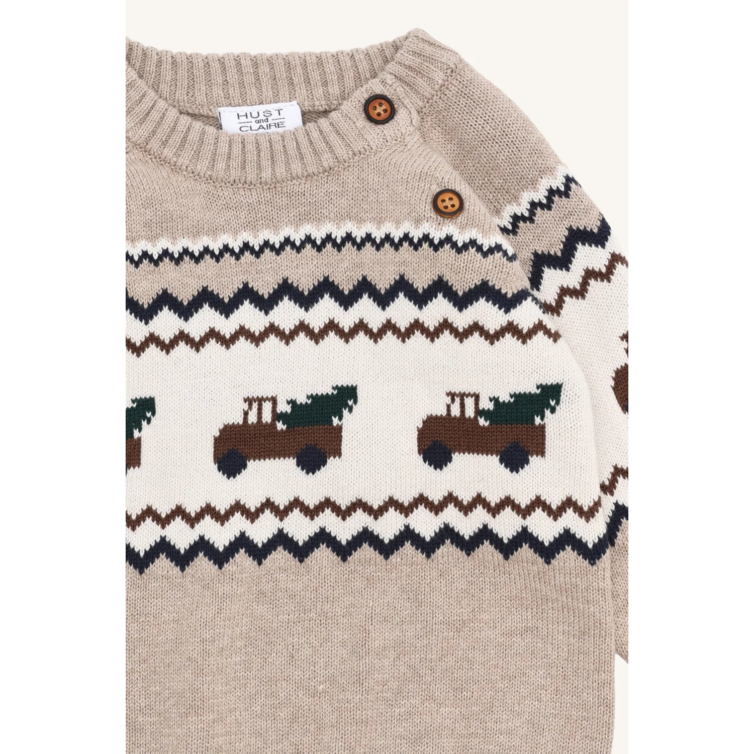 Hust & Claire Beige Melange Perry Truck - Image 6