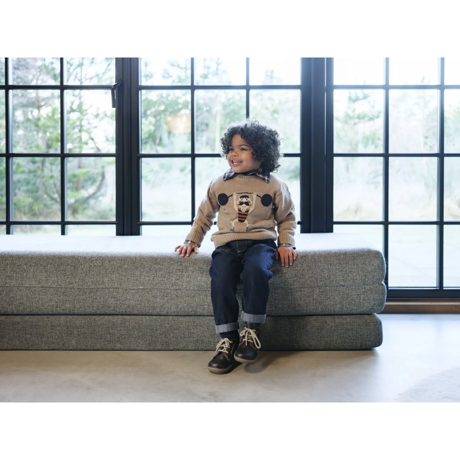 Hust & Claire Biscuit Pelle Knit Strong Man - Image 5