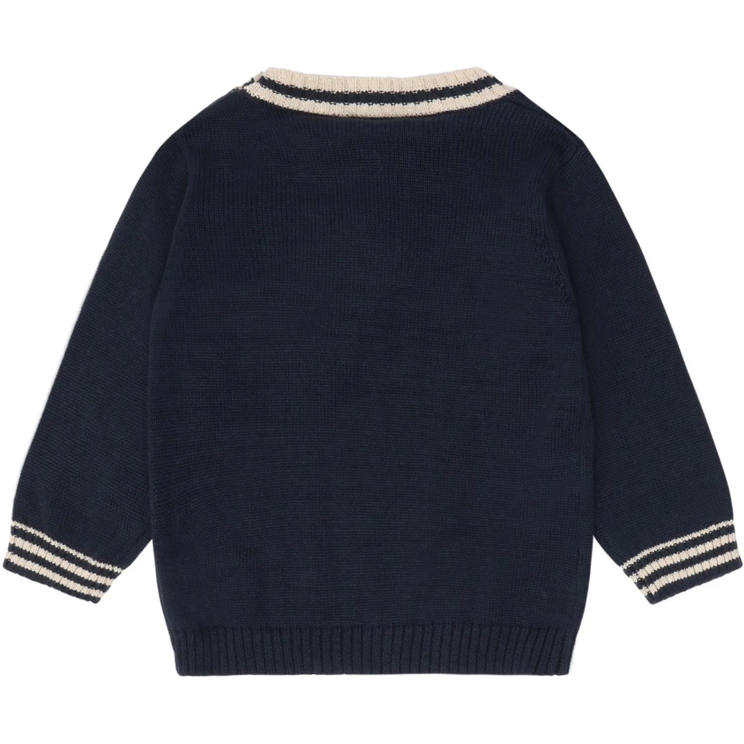 Hust & Claire More Navy Pilou Knit Backhoe - Image 3