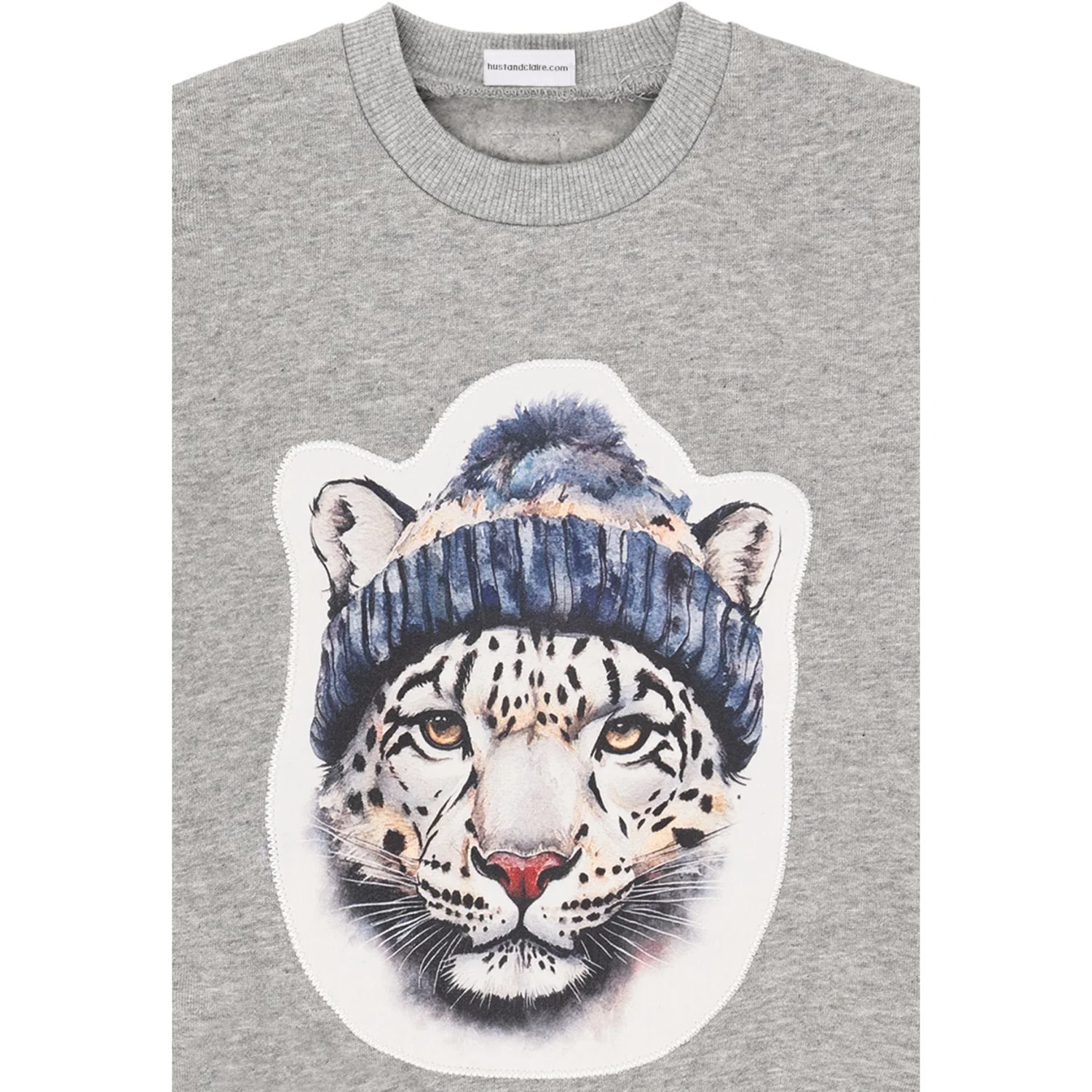 Hust & Claire Tile Grey Melange Sejer Snow Leopard - Image 2