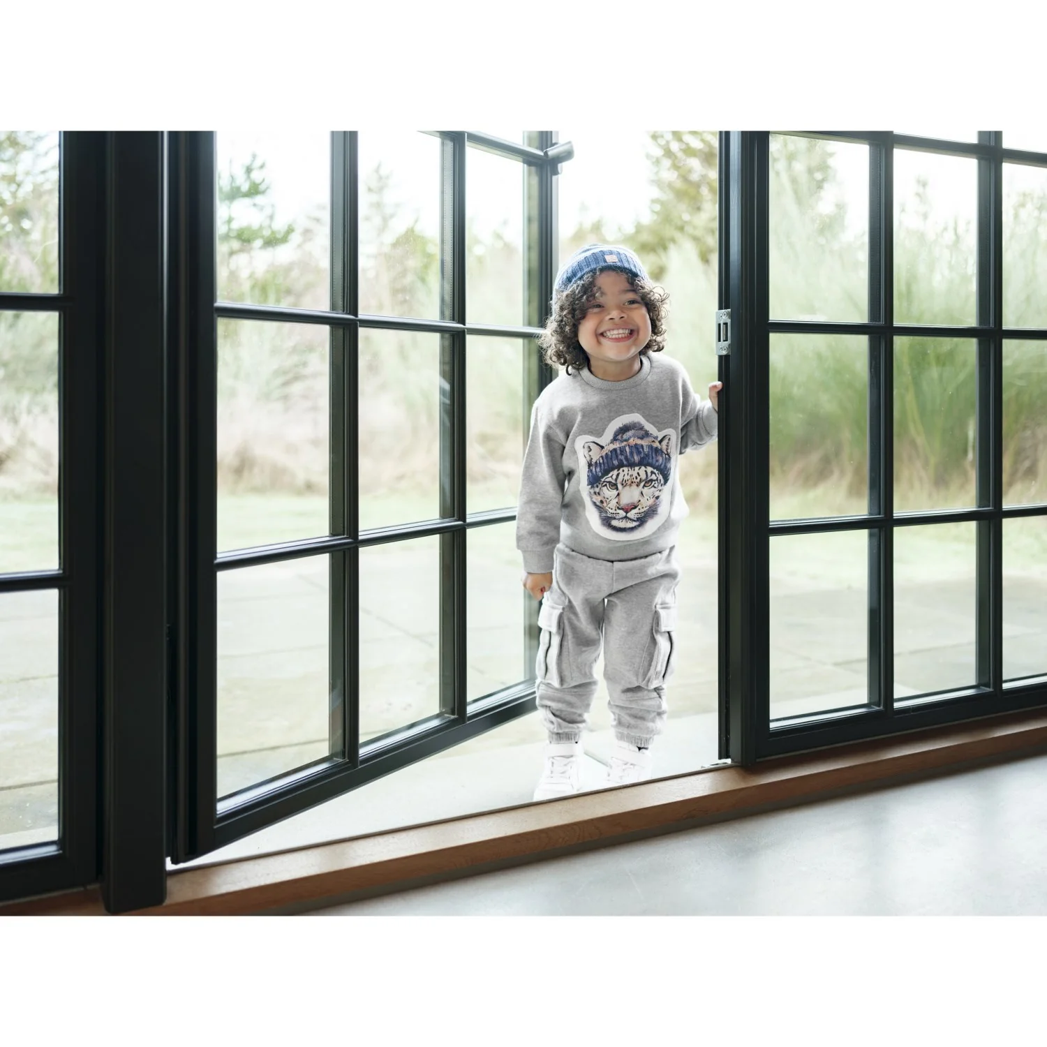 Hust & Claire Tile Grey Melange Sejer Snow Leopard - Image 4