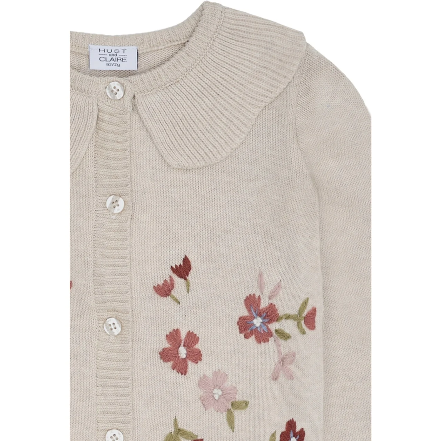 Hust & Claire Wheat Melange Camilia Flower Emb. - Image 2
