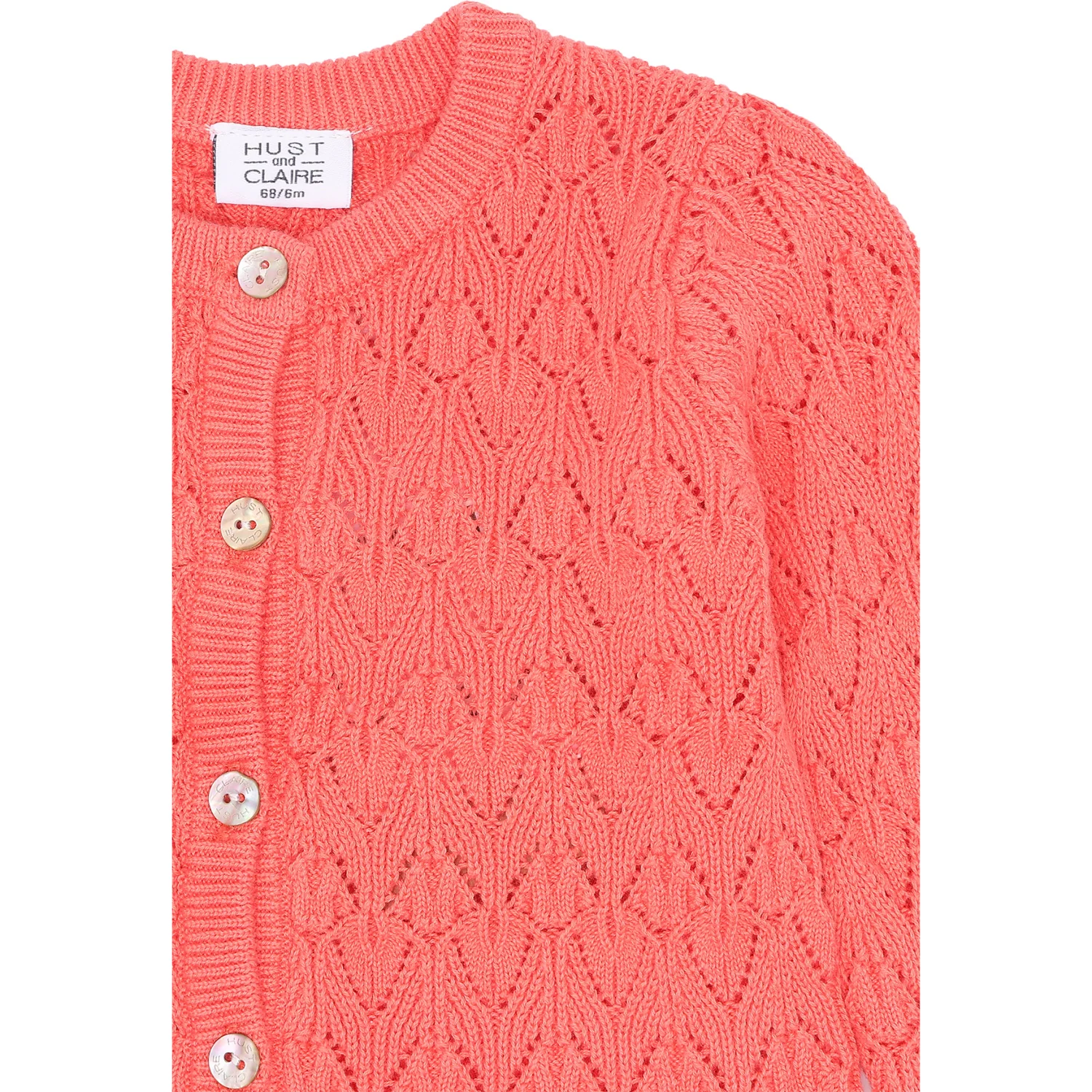 Hust & Claire Wild Coral Cilja Cardigan - Image 2