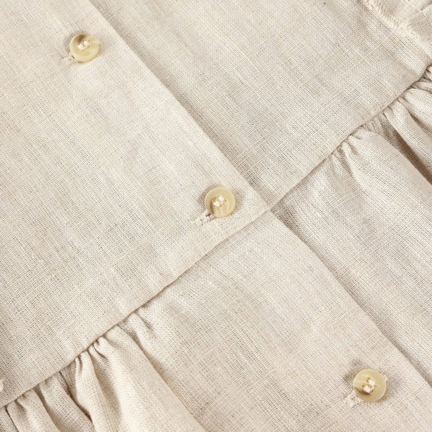 Huttelihut Antique White Dress Ss Linen - Image 2