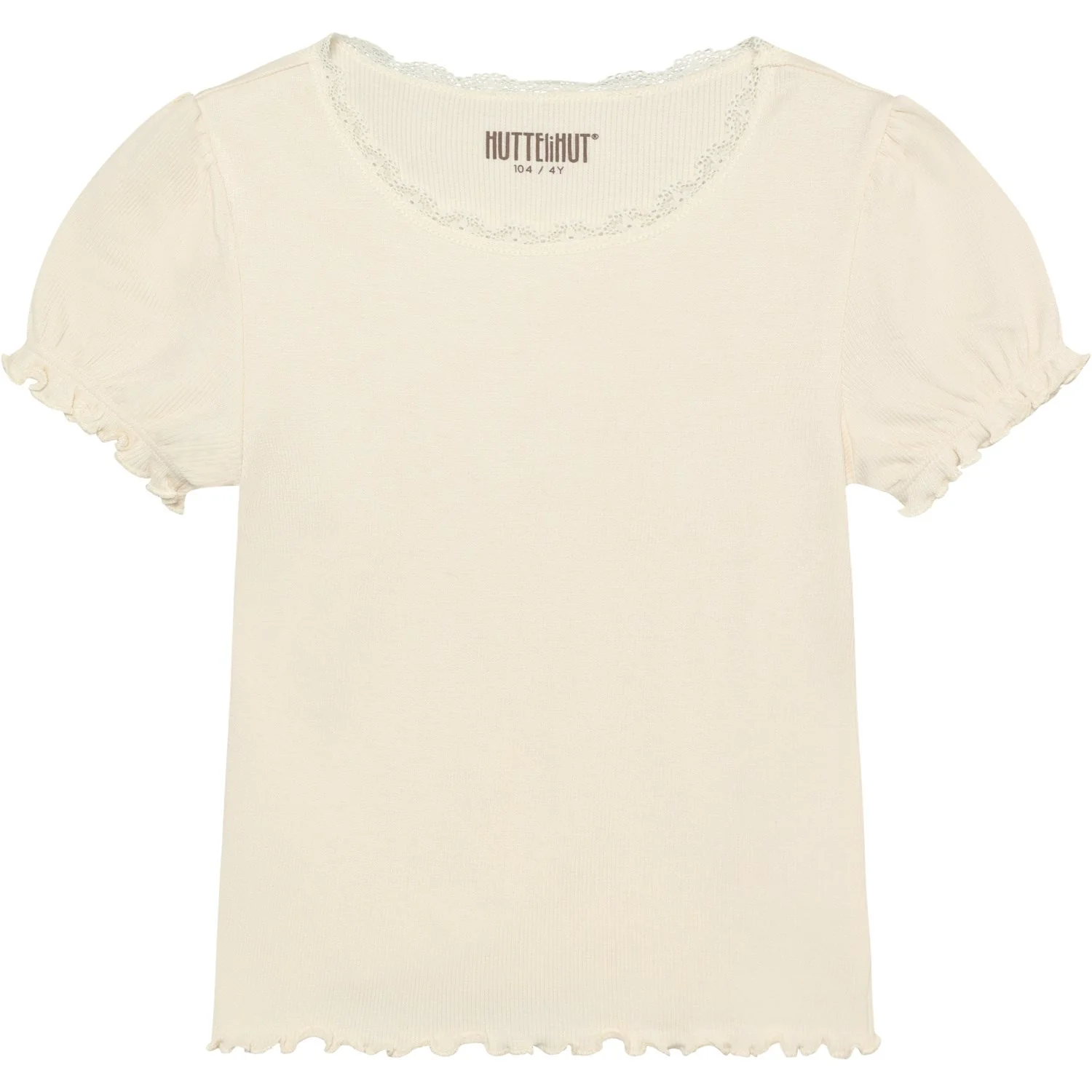 Huttelihut Antique White T-Shirt Ss Rib