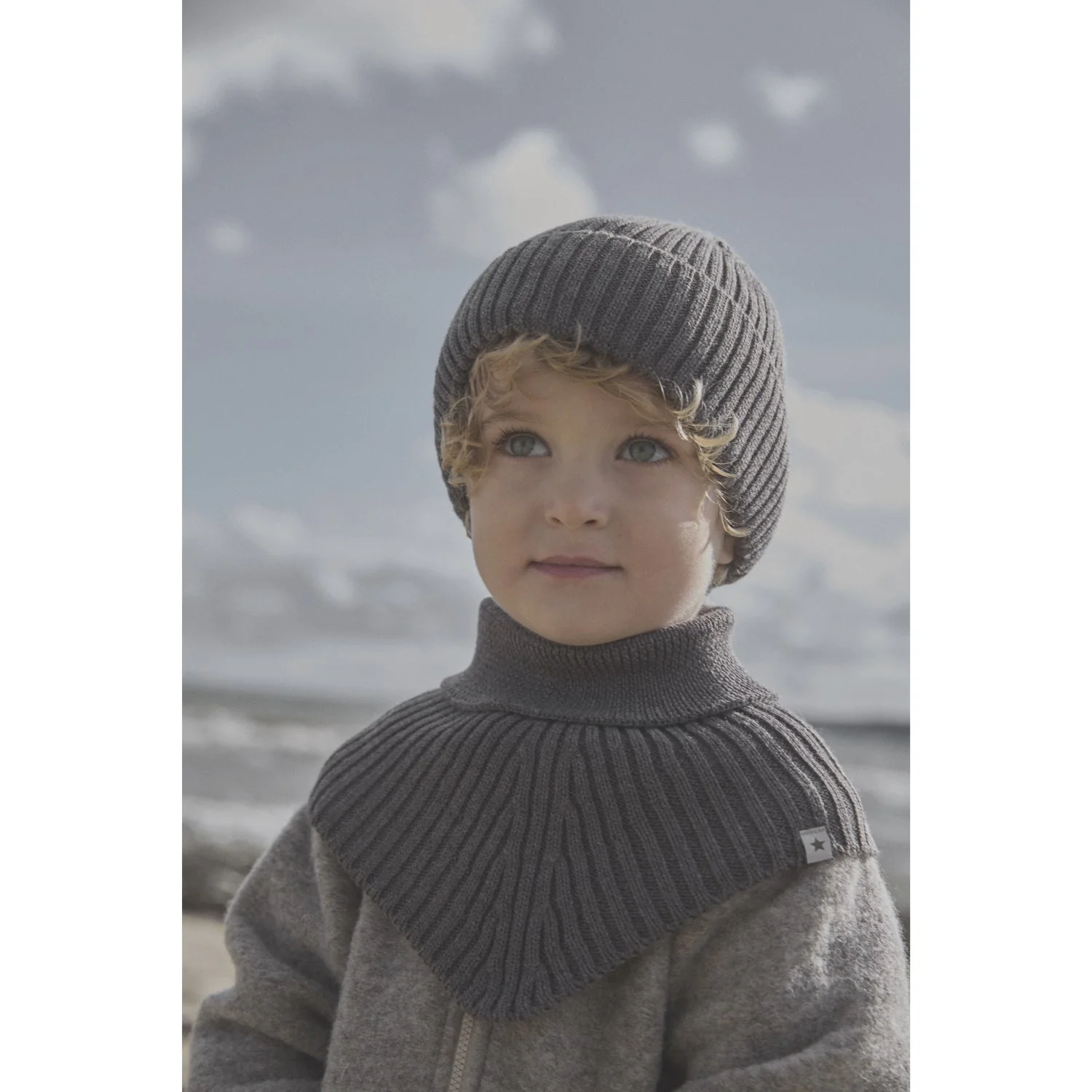 Huttelihut Brown Melange Beanie Wool Knit - Image 2