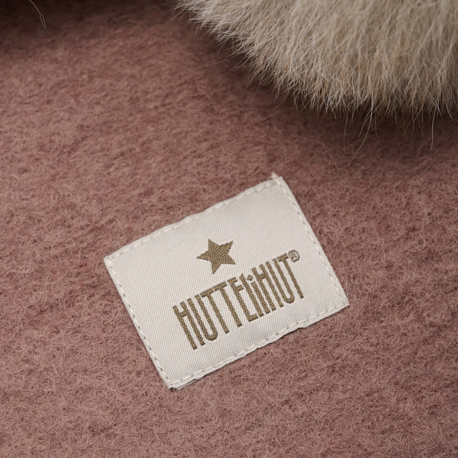 Huttelihut Burlwood Balaclava Wool Alpaca Pompoms - Image 2