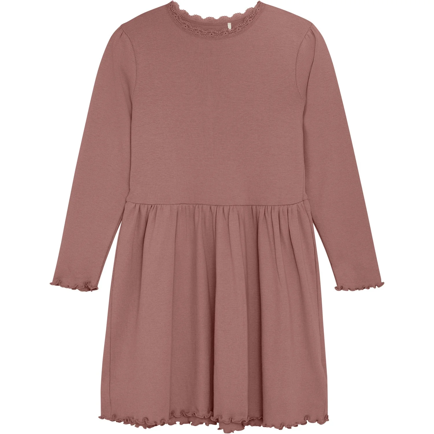 Huttelihut Burlwood Dress Ls Rib