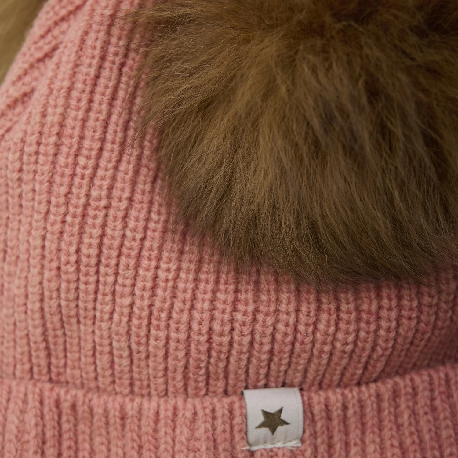 Huttelihut Burlwood Hat Knit Alpaca Pompoms - Image 2