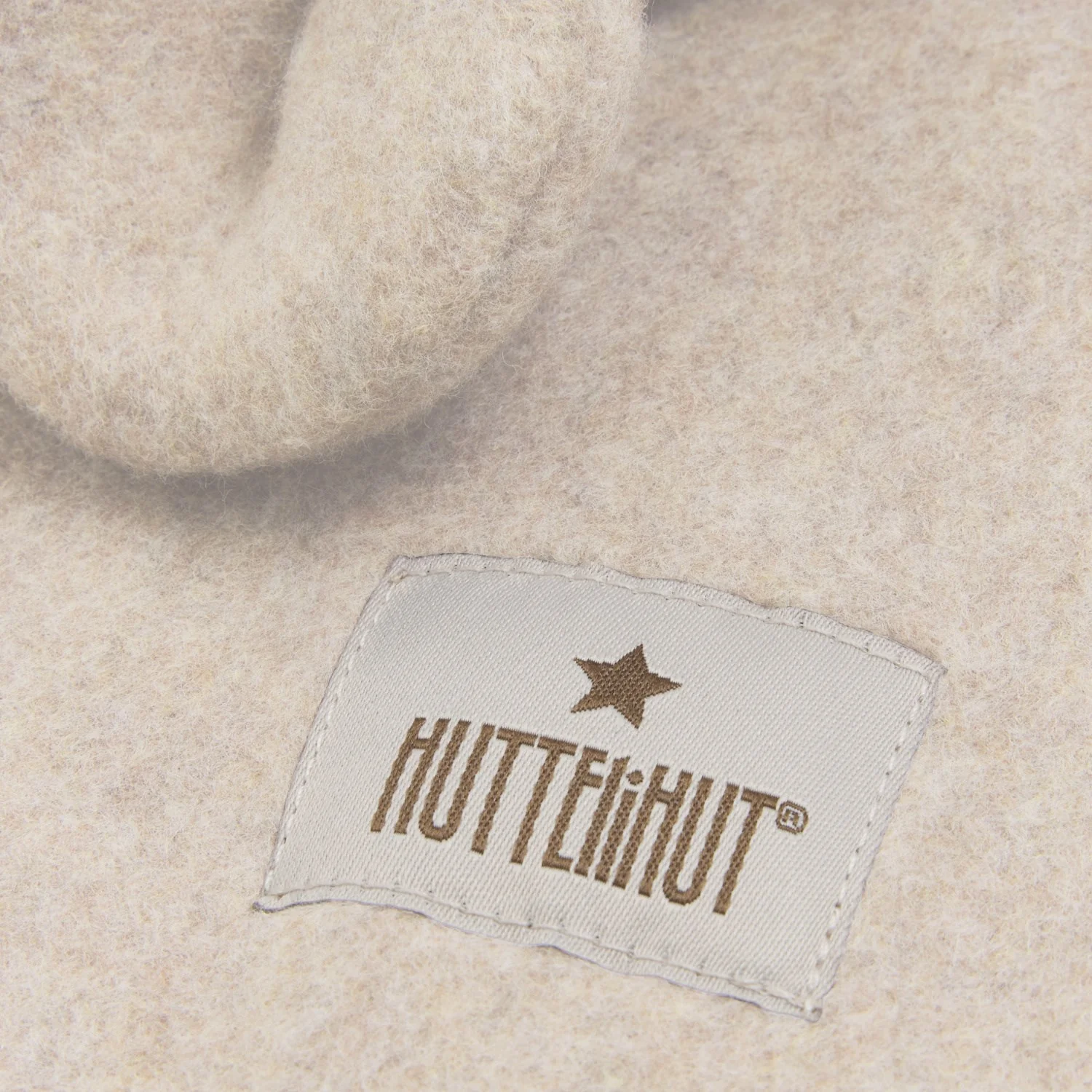 Huttelihut Camel Melange Balaclava Ears Cotton Fleece - Image 2
