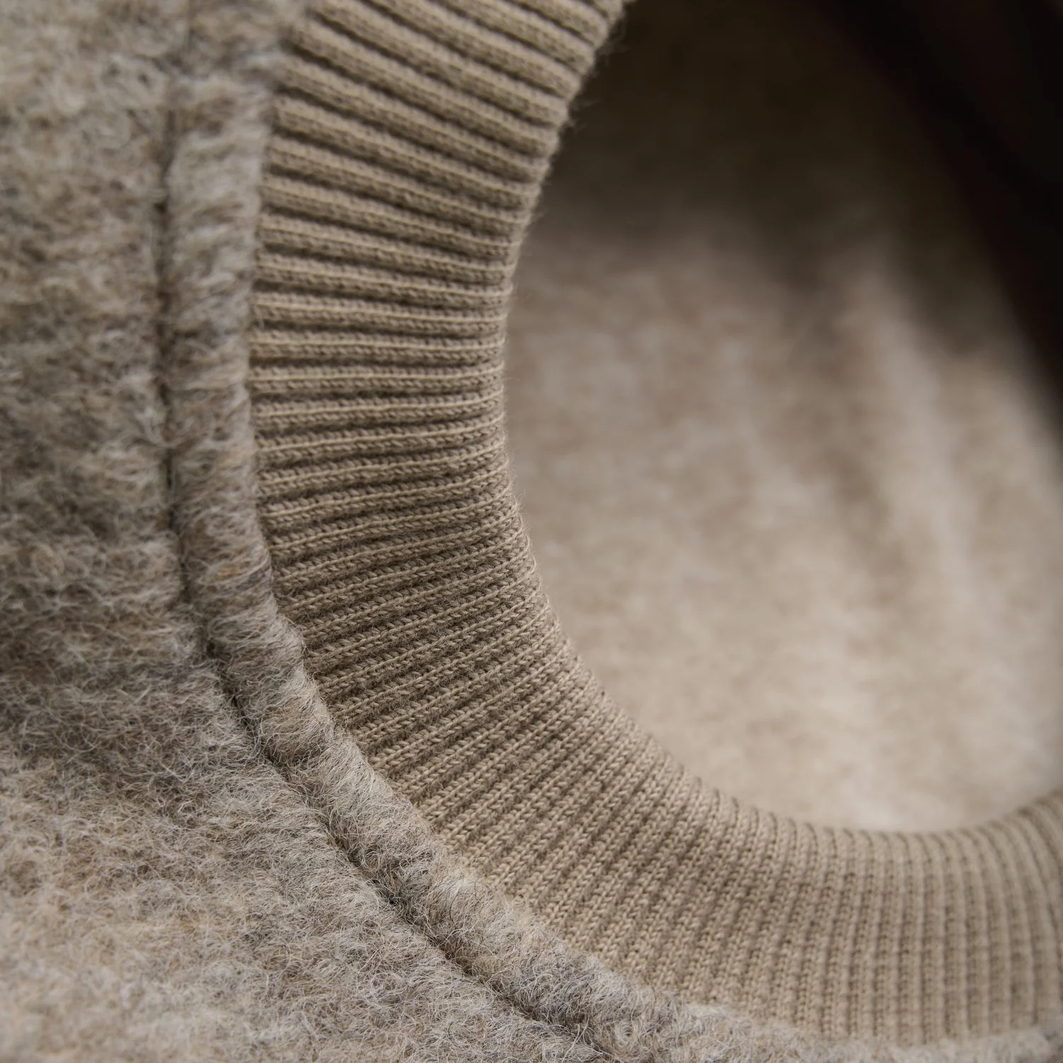 Huttelihut Camel Melange Balaclava Ears Wool - Image 3
