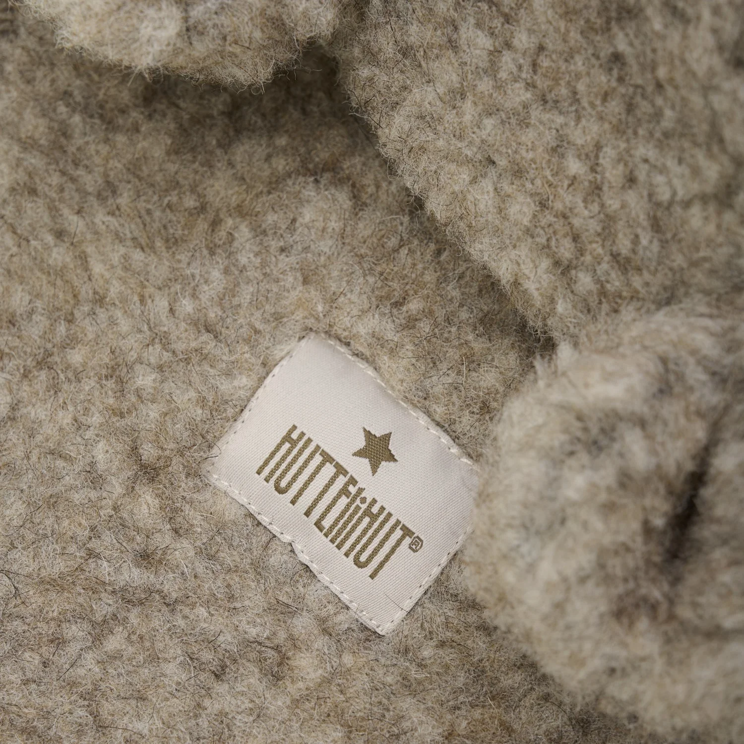 Huttelihut Camel Melange Balaclava Ears Wool Teddy - Image 2