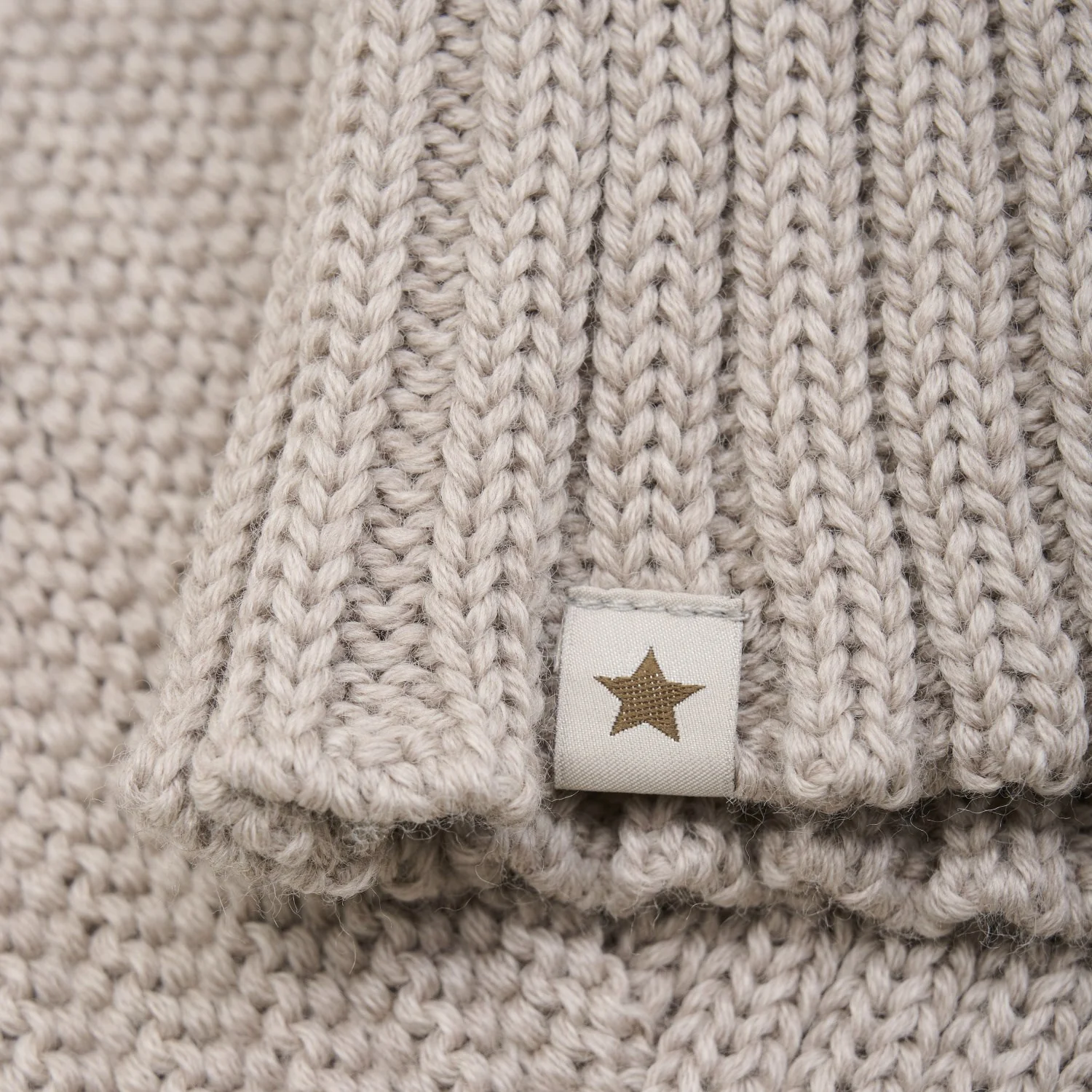 Huttelihut Camel Melange Balaclava Pixie Wool Knit - Image 2