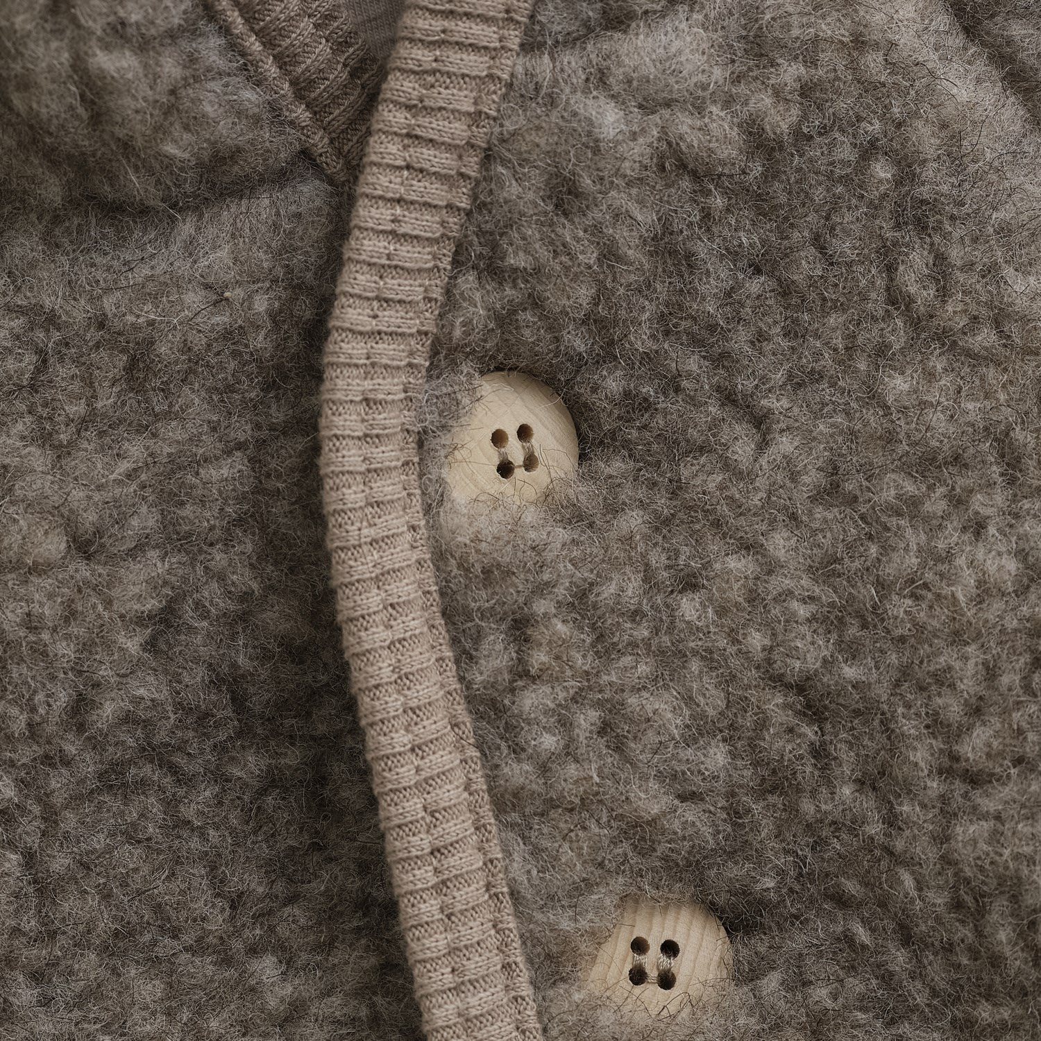 Huttelihut Camel Melange Jacket Pixie Wool Teddy W. Lin - Image 2
