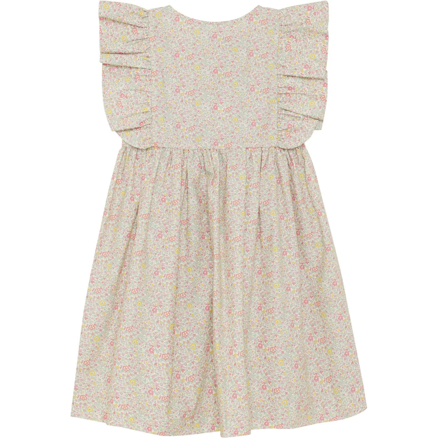 Huttelihut Double Cream Dress Ss In Liberty Fabric - Image 3