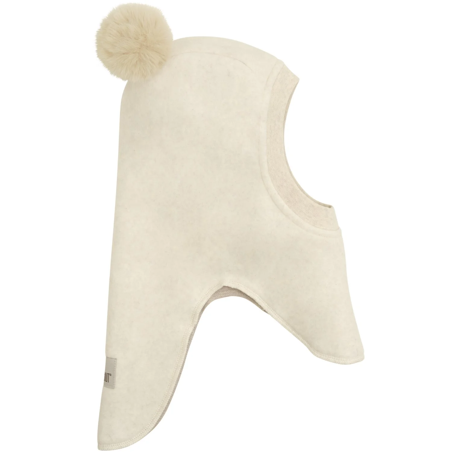 Huttelihut Light Beige Melange Balaclava X Luksusbaby - Image 3