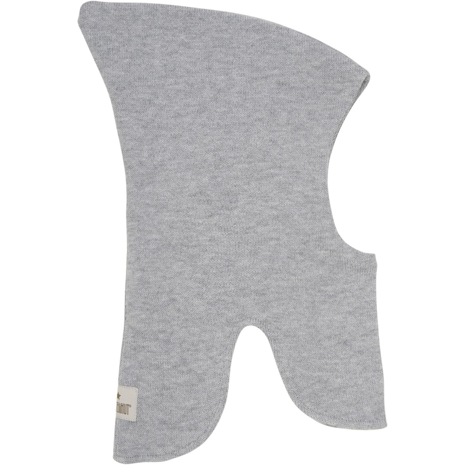 Huttelihut Light Grey Melange Balaclava Wool Knit Windstop - Image 2
