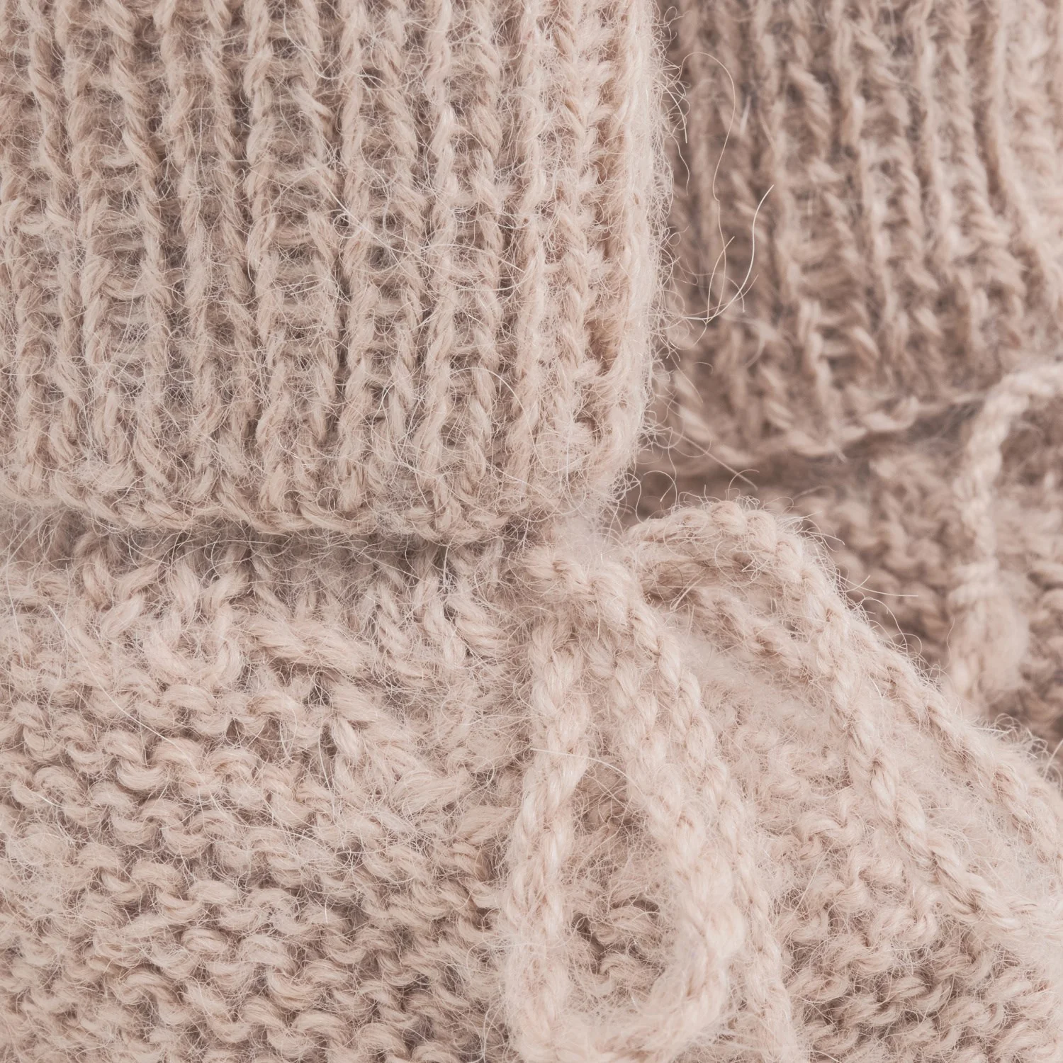Huttelihut Mahogany Rose Footies Alpaca Wool Knit - Image 2