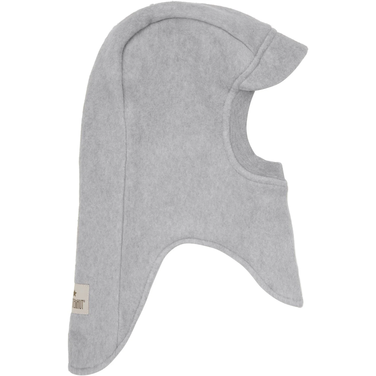 Huttelihut Medium Grey Melange Balaclava Cotton Fleece W. Lin - Image 3
