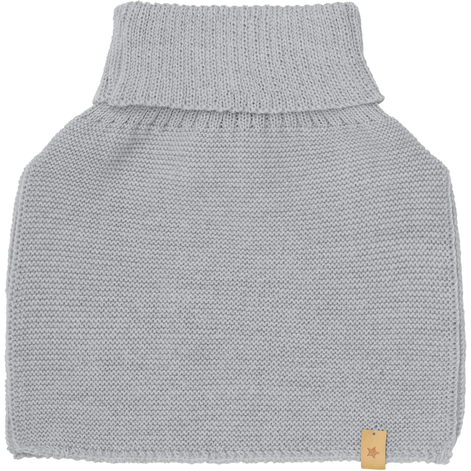 Huttelihut Medium Grey Melange Neckwarmer Wool Knit