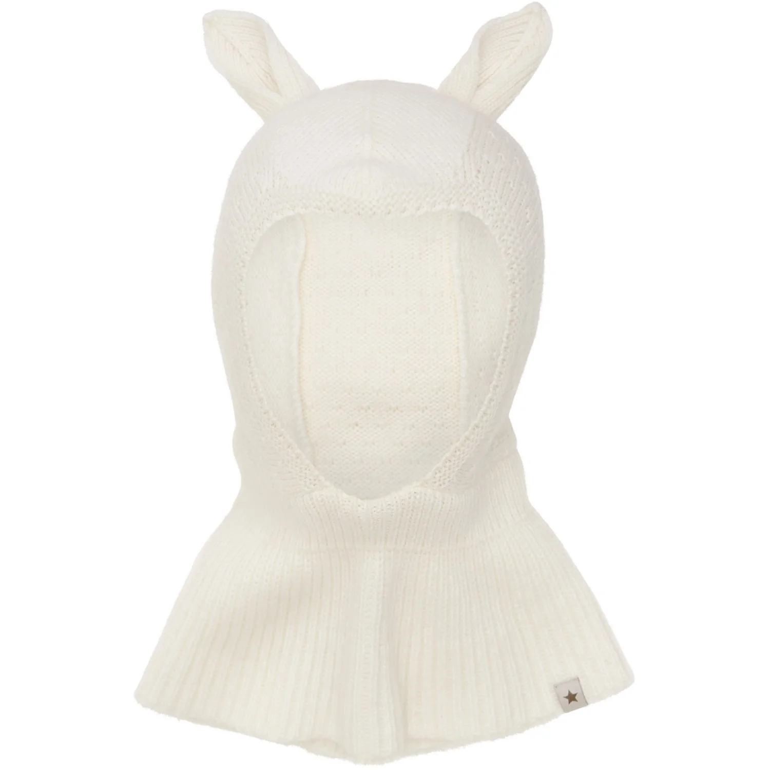 Huttelihut Off-White Balaclava Ears Wool Knit
