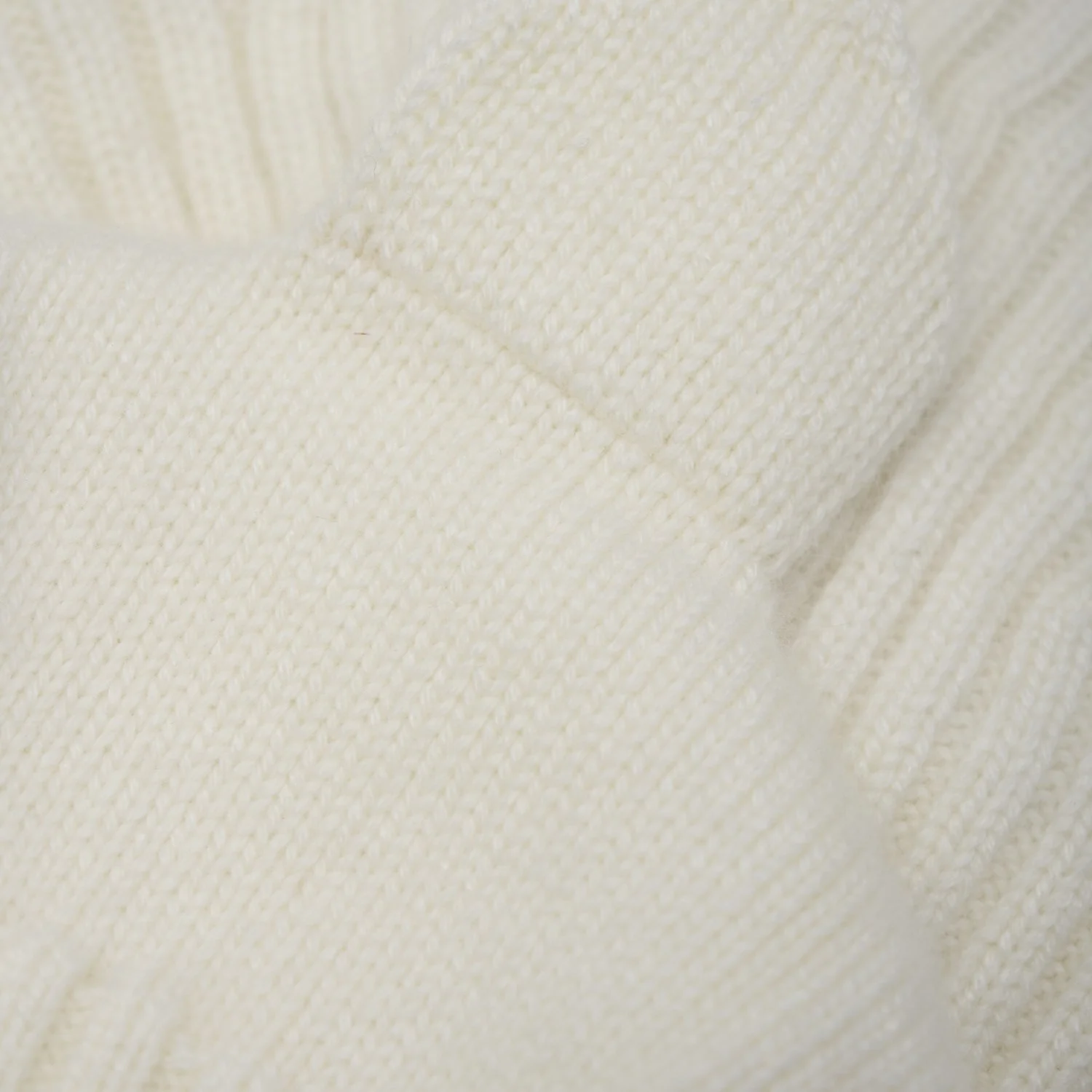 Huttelihut Off-White Balaclava Ears Wool Knit - Image 2