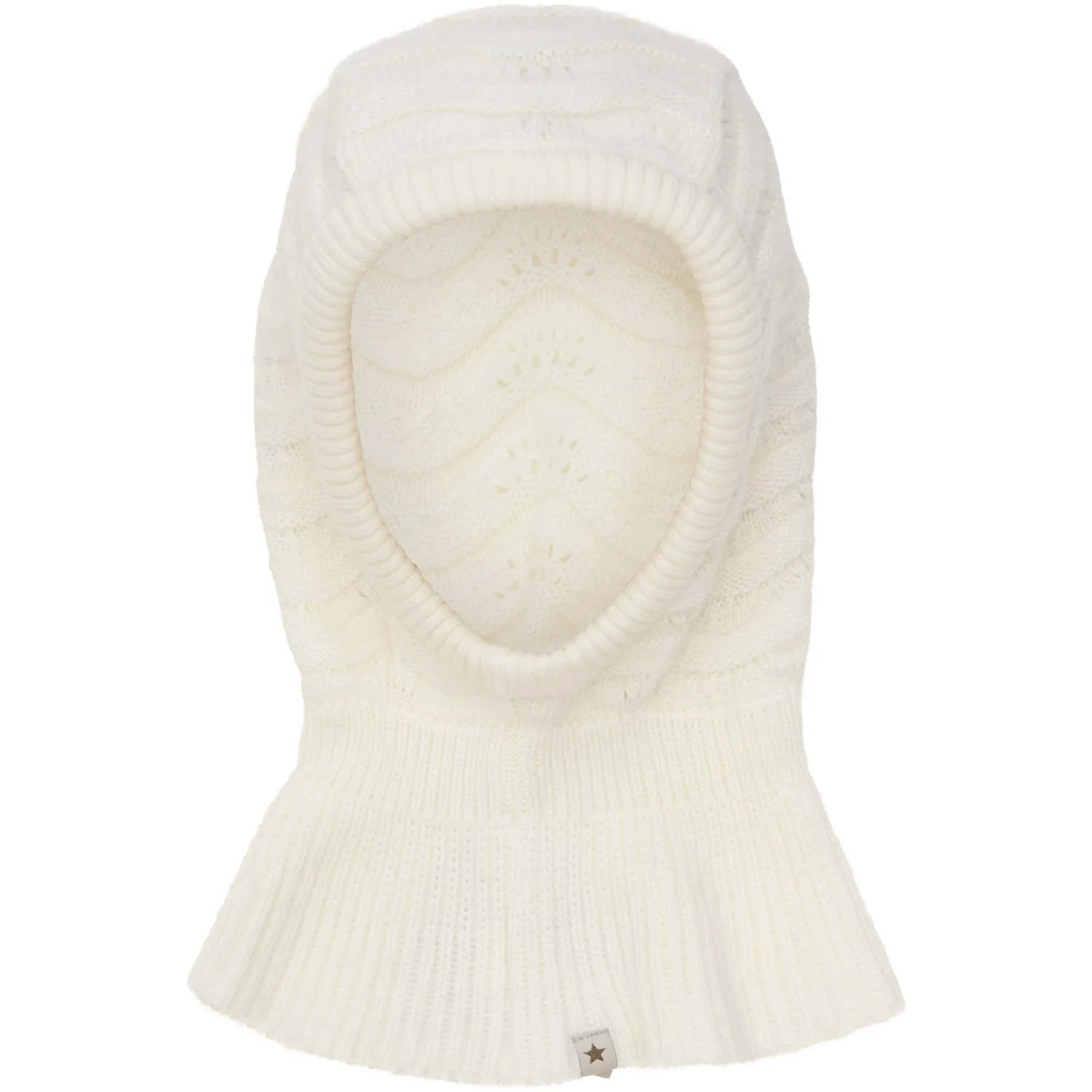 Huttelihut Off-White Balaclava Wool Knit