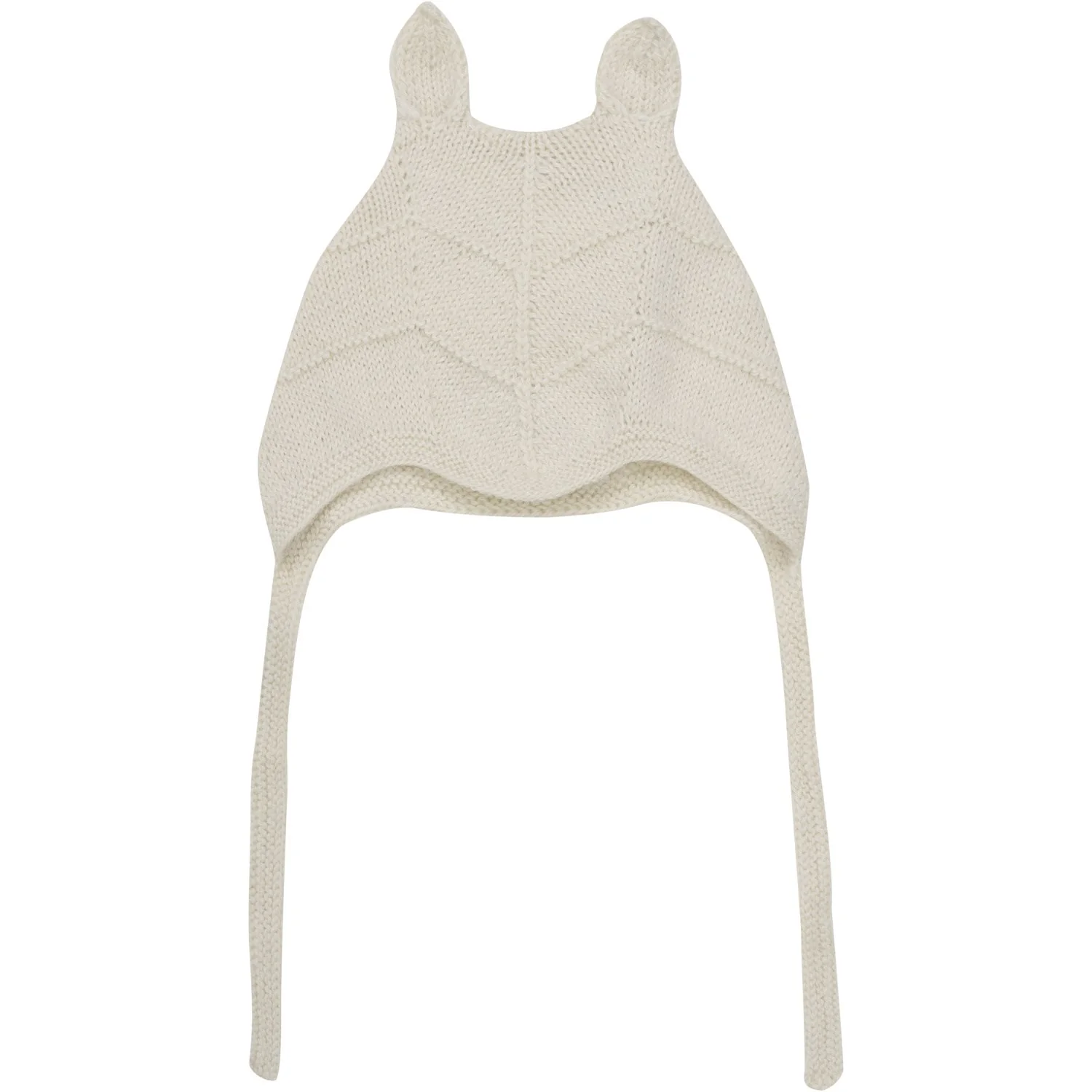 Huttelihut Off-White Bonnet Ears Alpaca Wool Knit